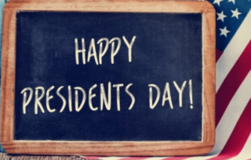 Happy-President-day-2022-images Happy Presidents Day! Chalkboard with an American flag in the background.