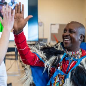 School Spotlight: CEC Castle Rock Hosts Kenyan Maasai Chief Joseph ole Tipanko!