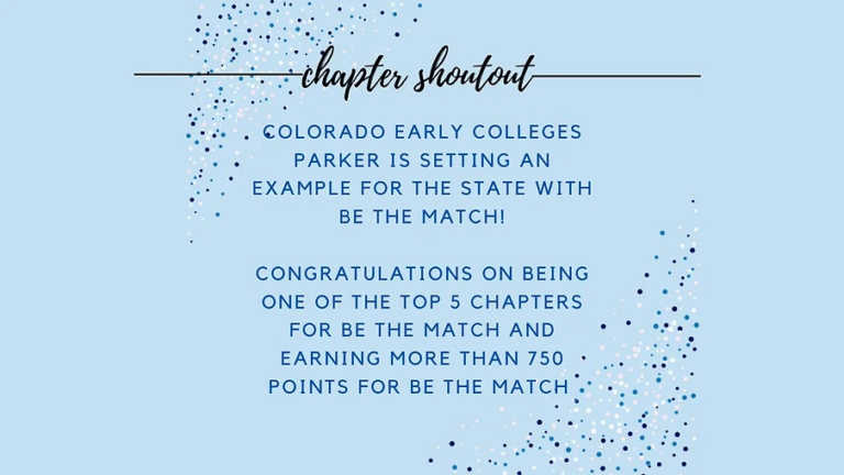 Student Spotlight: CEC Parker HOSA Team #1 in State and #2 Internationally for Funds Raised for Charity!