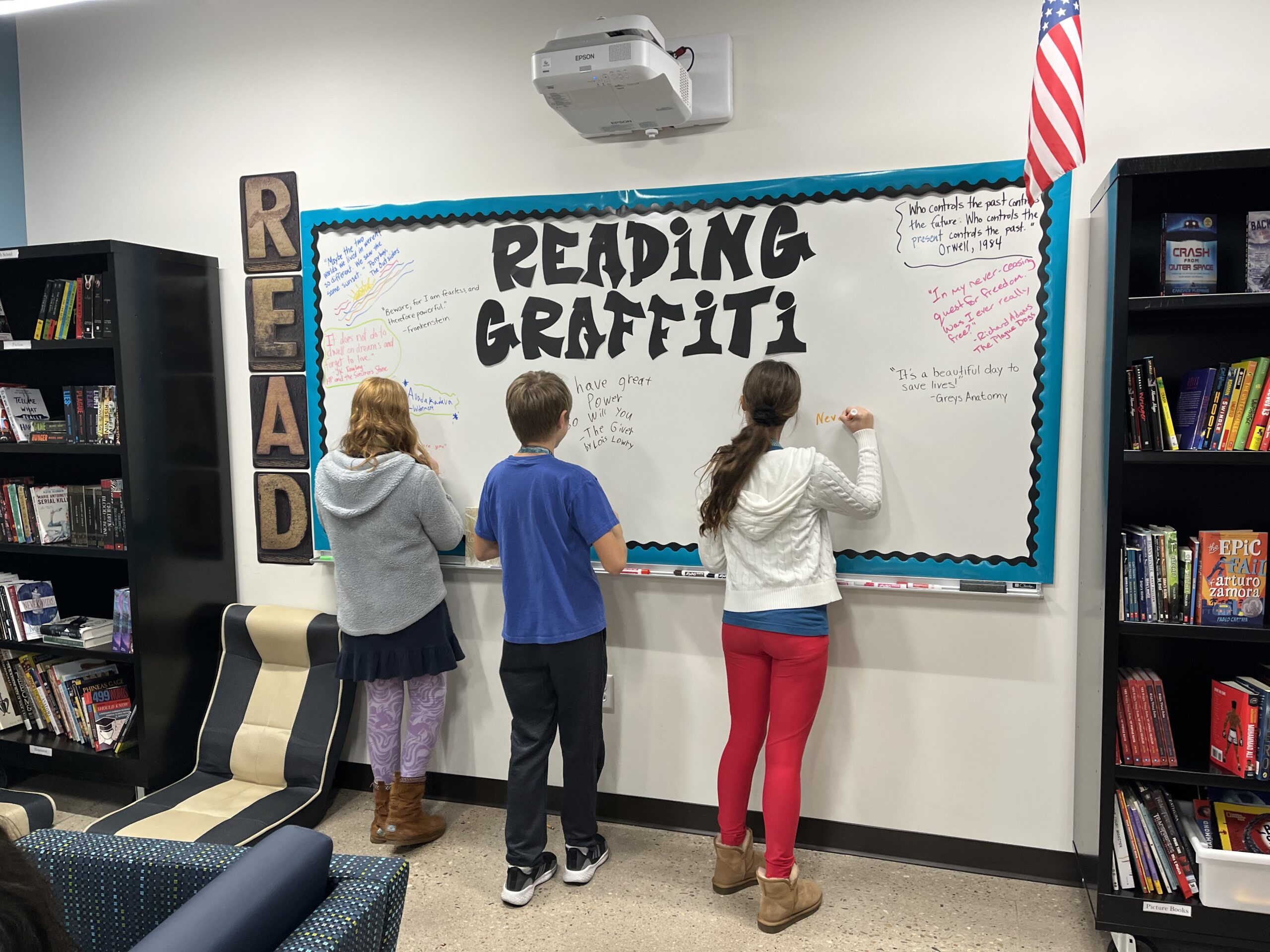School Spotlight CEC Windsor Creates "Reading Graffiti" Wall