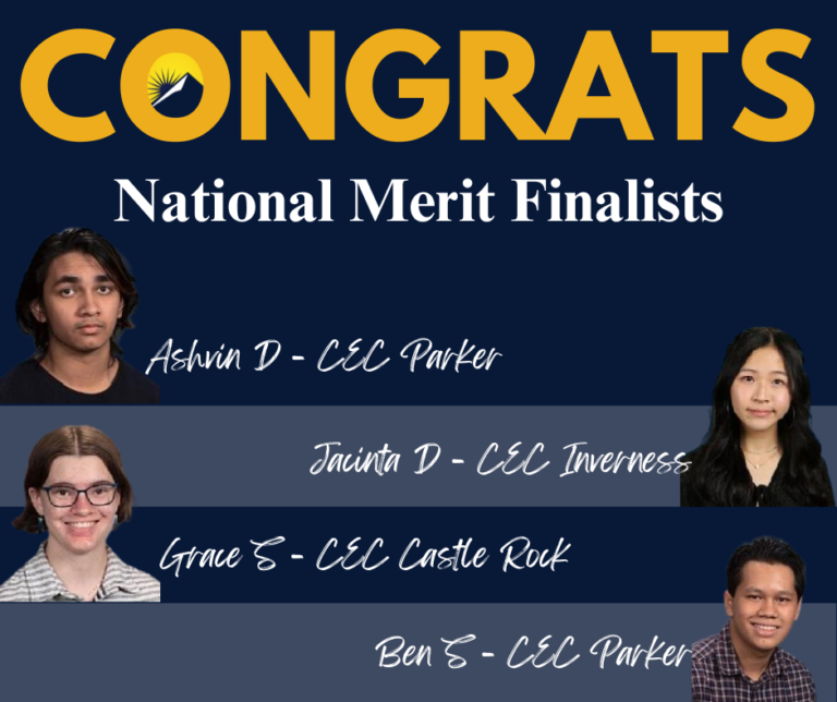CEC In The News: Four CEC Douglas County Students Selected as National Merit Finalists!