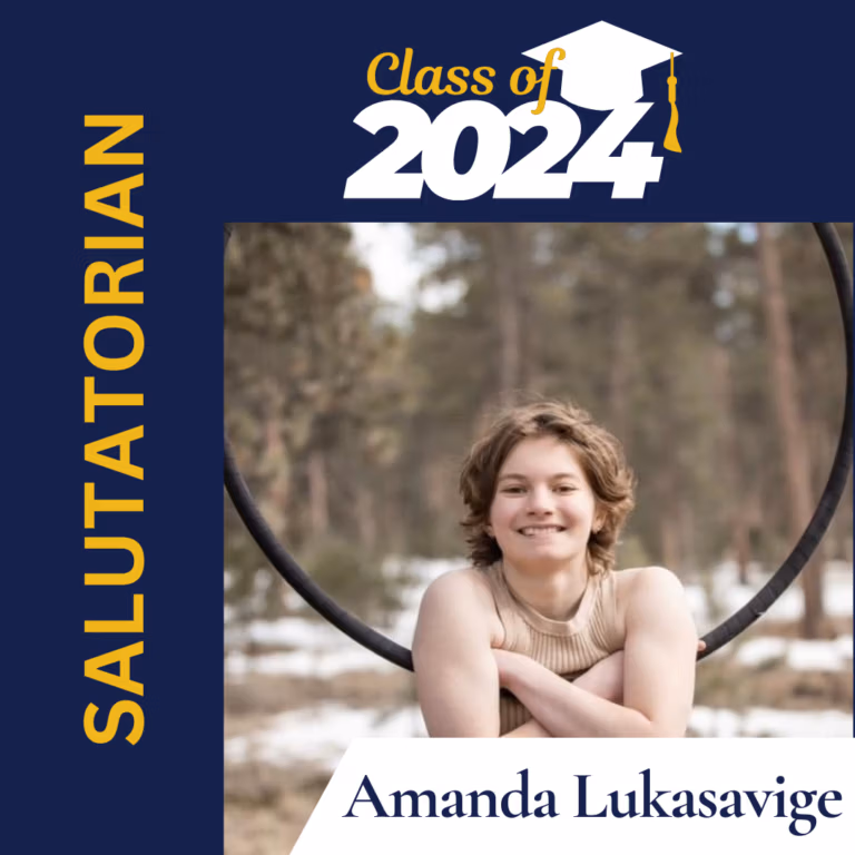 Salutatorian - Amanda Lukasavige: Class of 2024