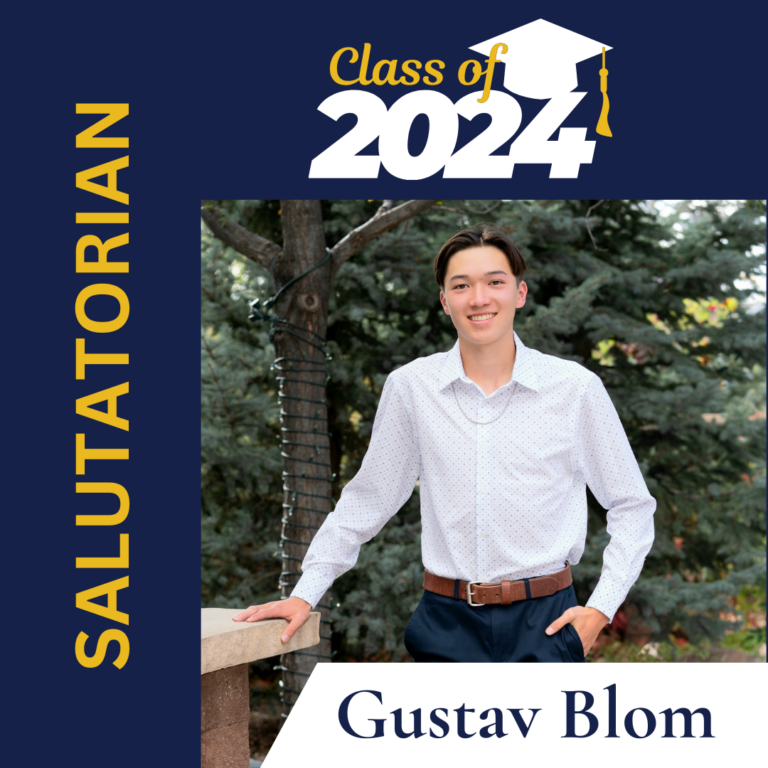 Student Spotlight: Congratulations to CEC Parker Salutatorian, Gustav Blom!
