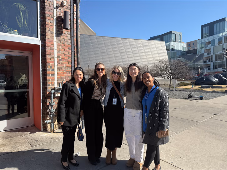 Safe 2 Tell Student Ambassadors meet up with former ambassador Bella.