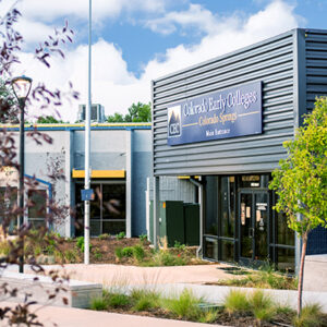 Colorado Early Colleges Colorado Springs campus exterior building image.