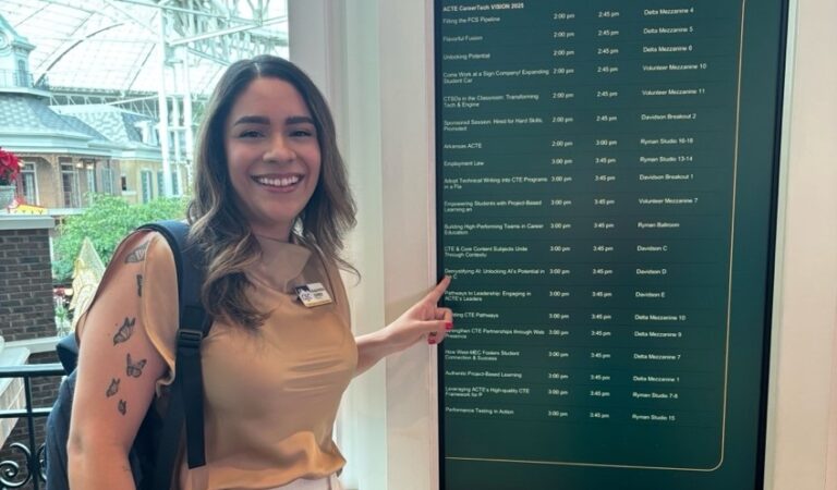 Alejandra Juarez, CEC Aurora Academic Dean at the ACTE CareerTech Vision Conference.