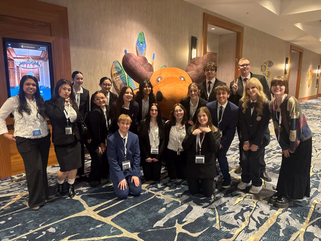 CEC Douglas County North HOSA students group photo at the annual State Leadership Conference.